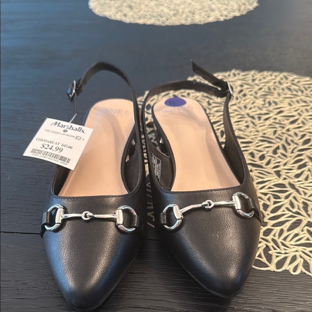 Jones New York Black Women's Slingback Shoes